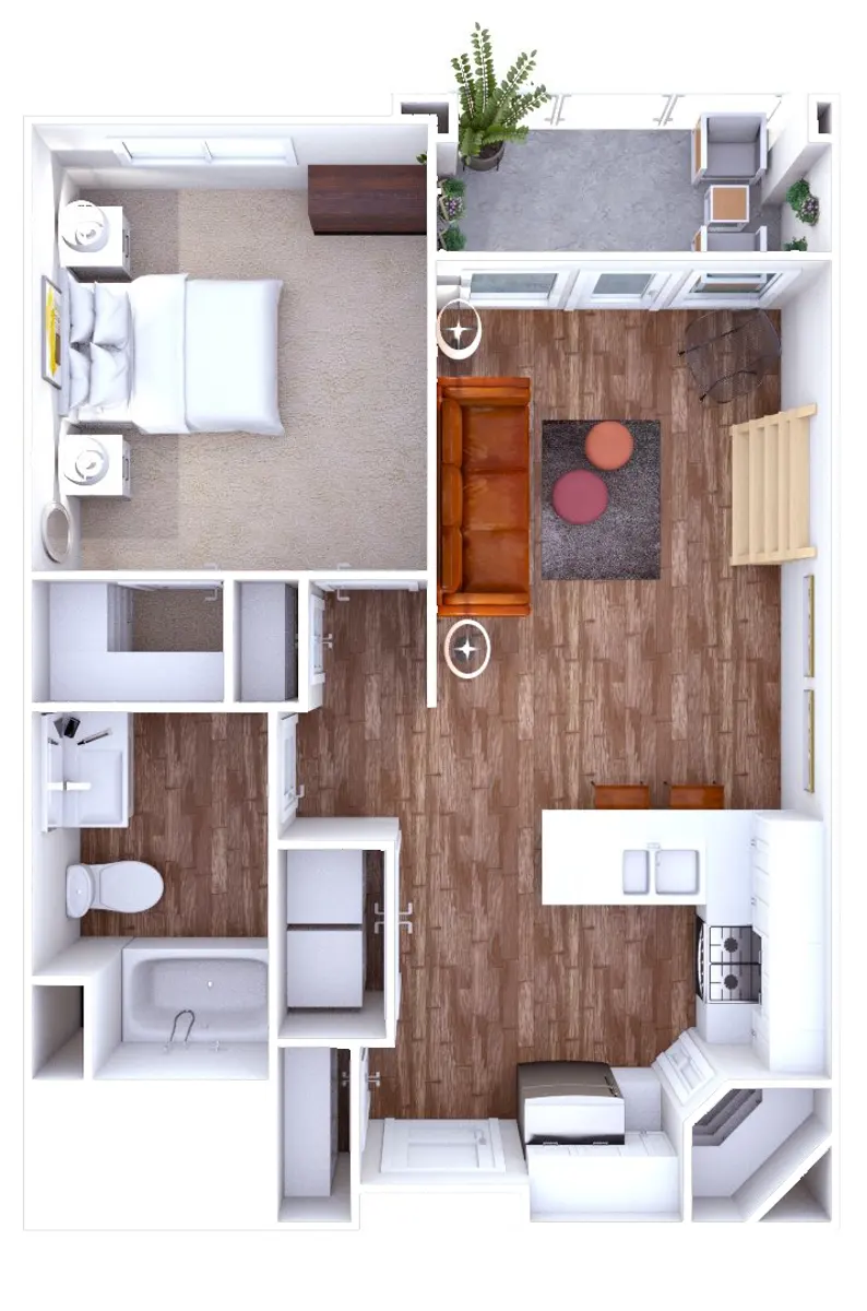 Indoors, Interior Design, Plant