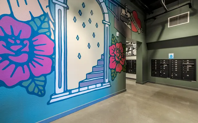 The Strauss on Burnside - Forest Wolf Kell Mural The Strauss on Burnside - Art