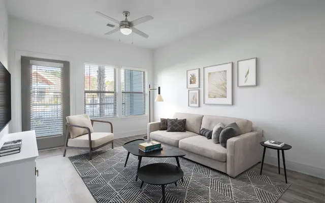 Interior of Azure Carnes Crossroads Apartments in Summerville SC - Home Decor, Coffee Table, Table
