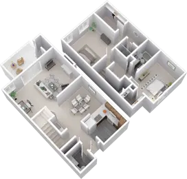 2 Bedroom 2.5 Bath TH/Garage