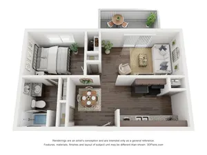 1 bedroom, 1 bath Renovated
