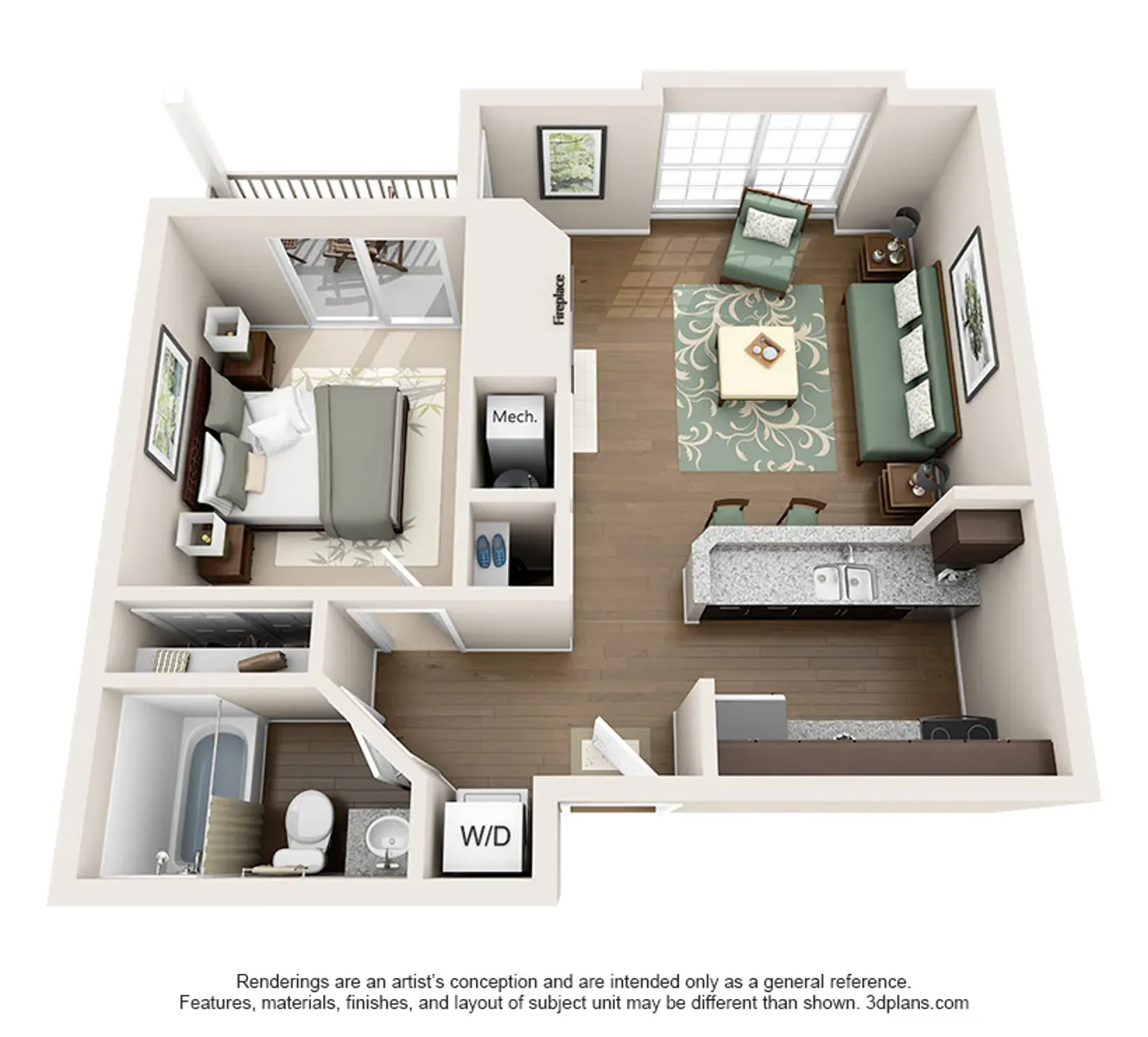 Hot Springs Floor Plan Diagram, Floor Plan, Furniture