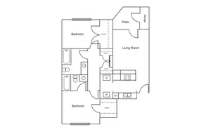 2 Bedroom / 2 Bath