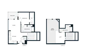 One Bedroom Loft A1L