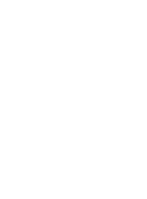A minimalist white logo of a sprouting plant, featuring a stem and leaves within an oval border.
