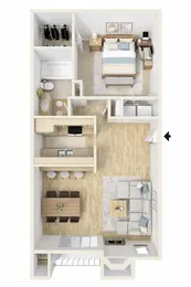 1 Bed 1 Bath