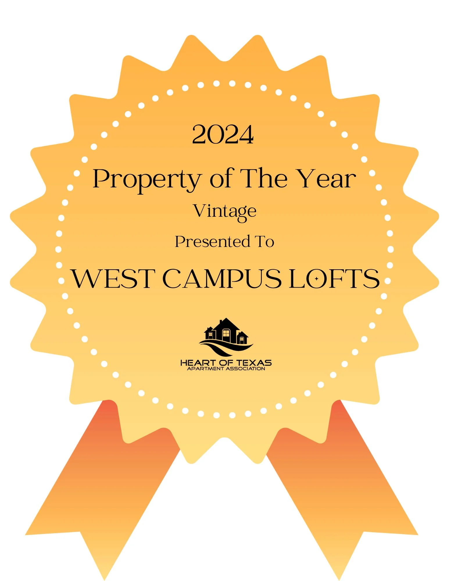 West Campus Lofts - Gold, Leaf, Logo
