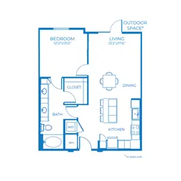 A4 | 1 Bed | 1 Bath | b