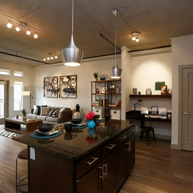 Living Room and Kitchen