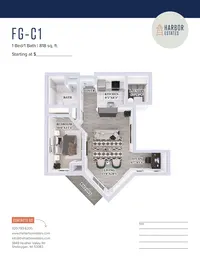 1 Bedroom 1 Bathroom