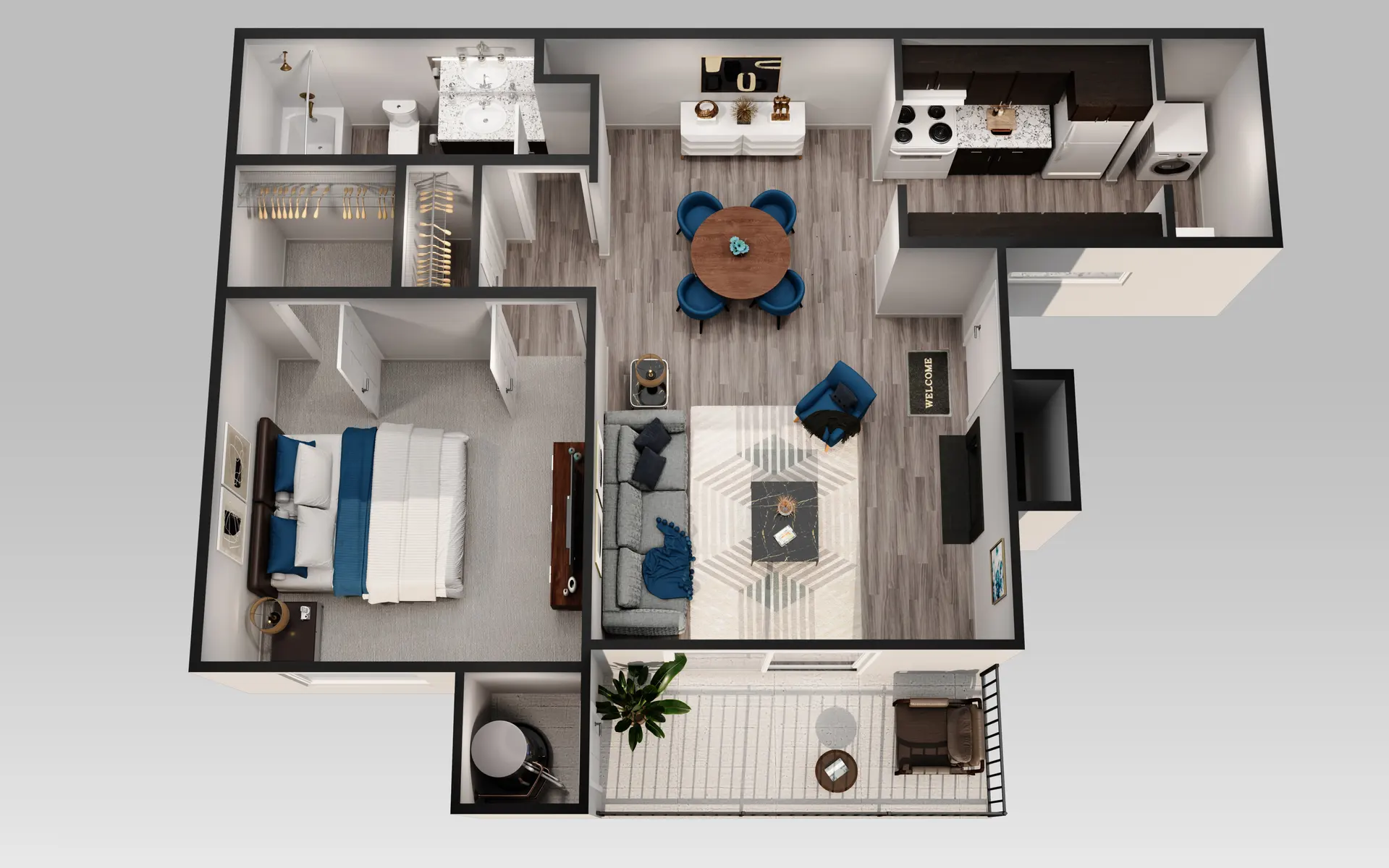 Trinity Meadows Apartments - Diagram, Floor Plan