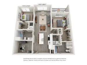 B6 - 2 Bed, 2 Bath