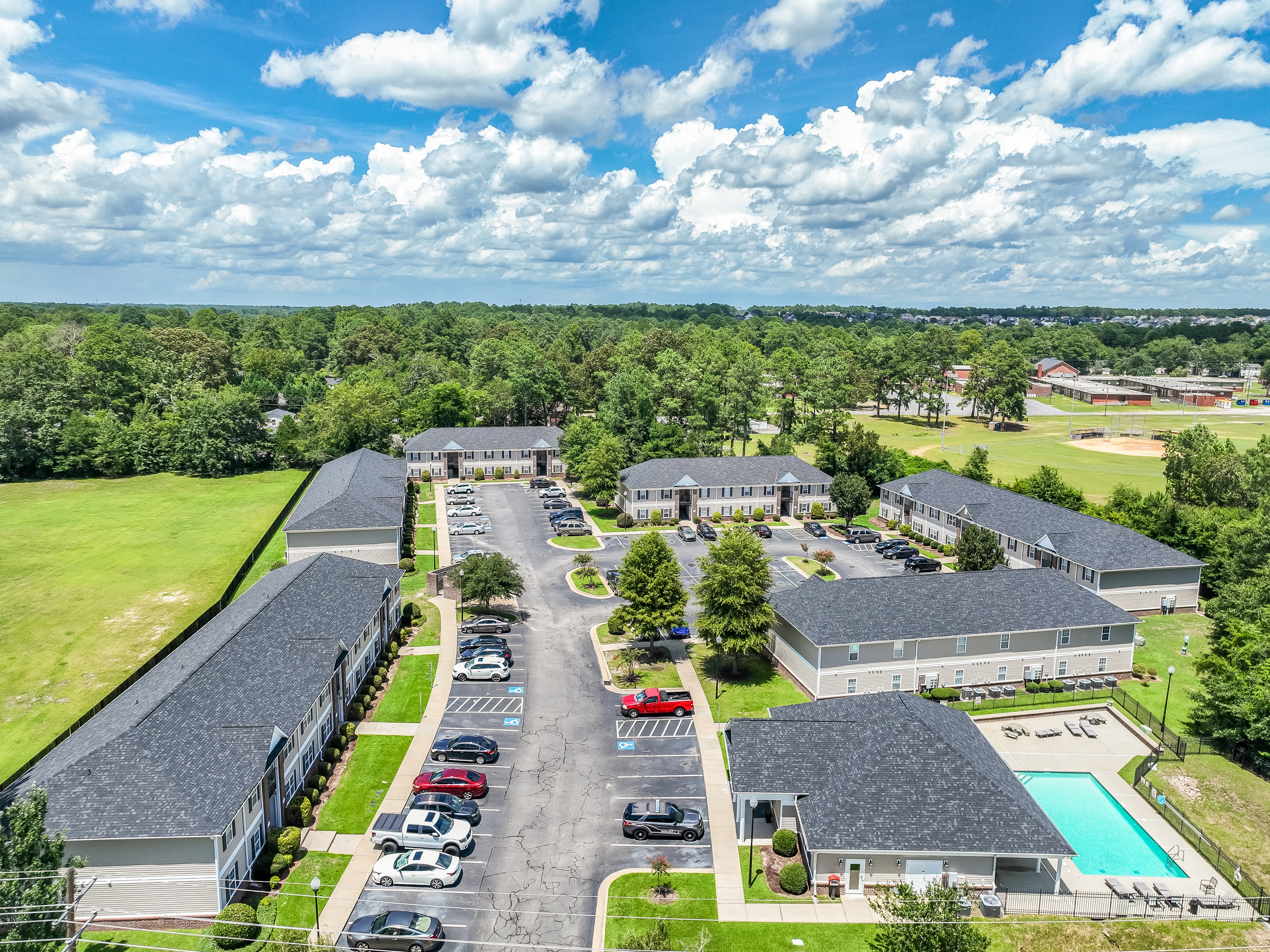 Church Street Apartments - Building, Outdoors, Aerial View