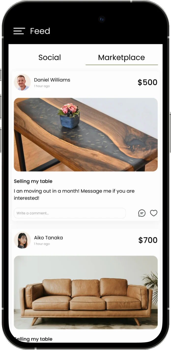 Standard on the River - Social Feed & Marketplace