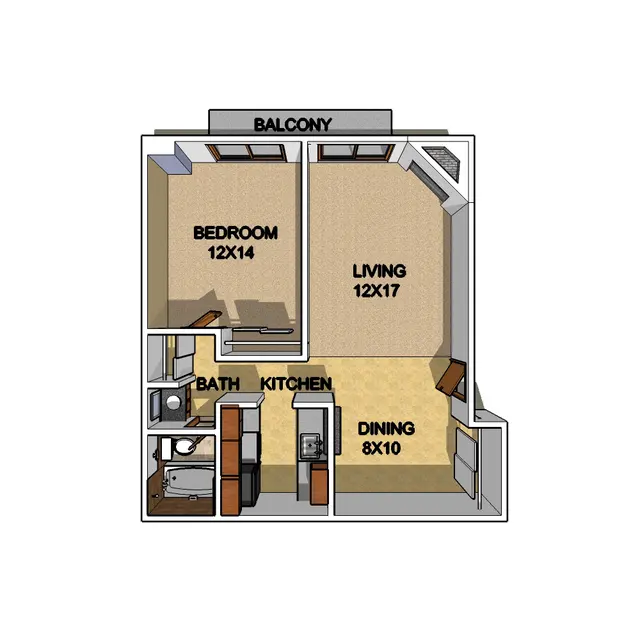 Four Mile Flats - Floor Plan, Diagram