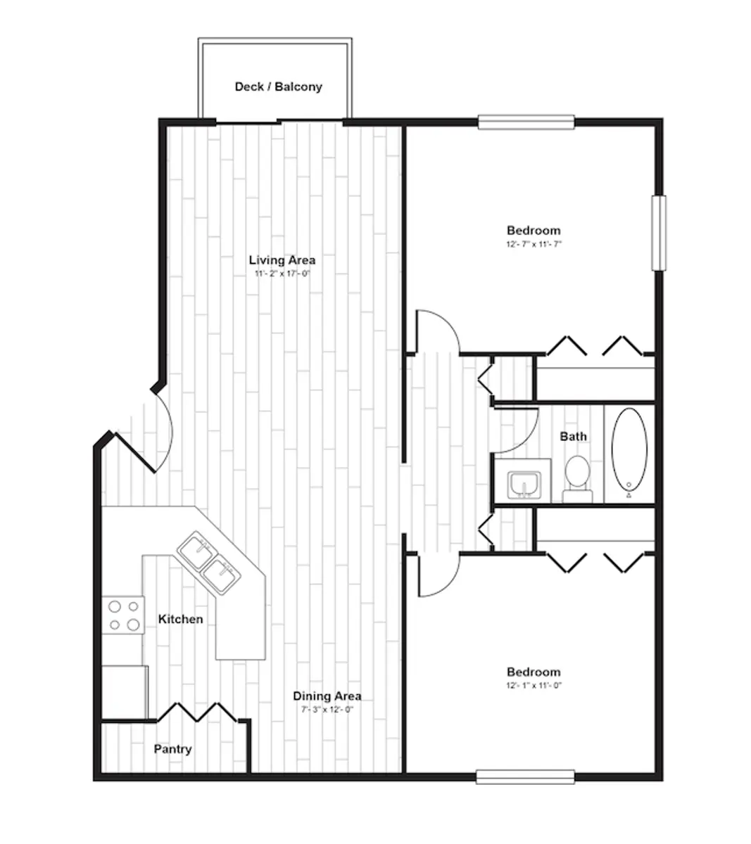 Ventura Apartments - Floor Plan, Diagram