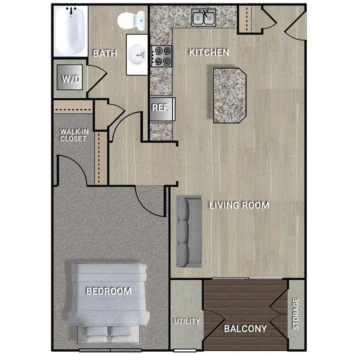 Park Hill 4000 Apartments - Diagram, Floor Plan