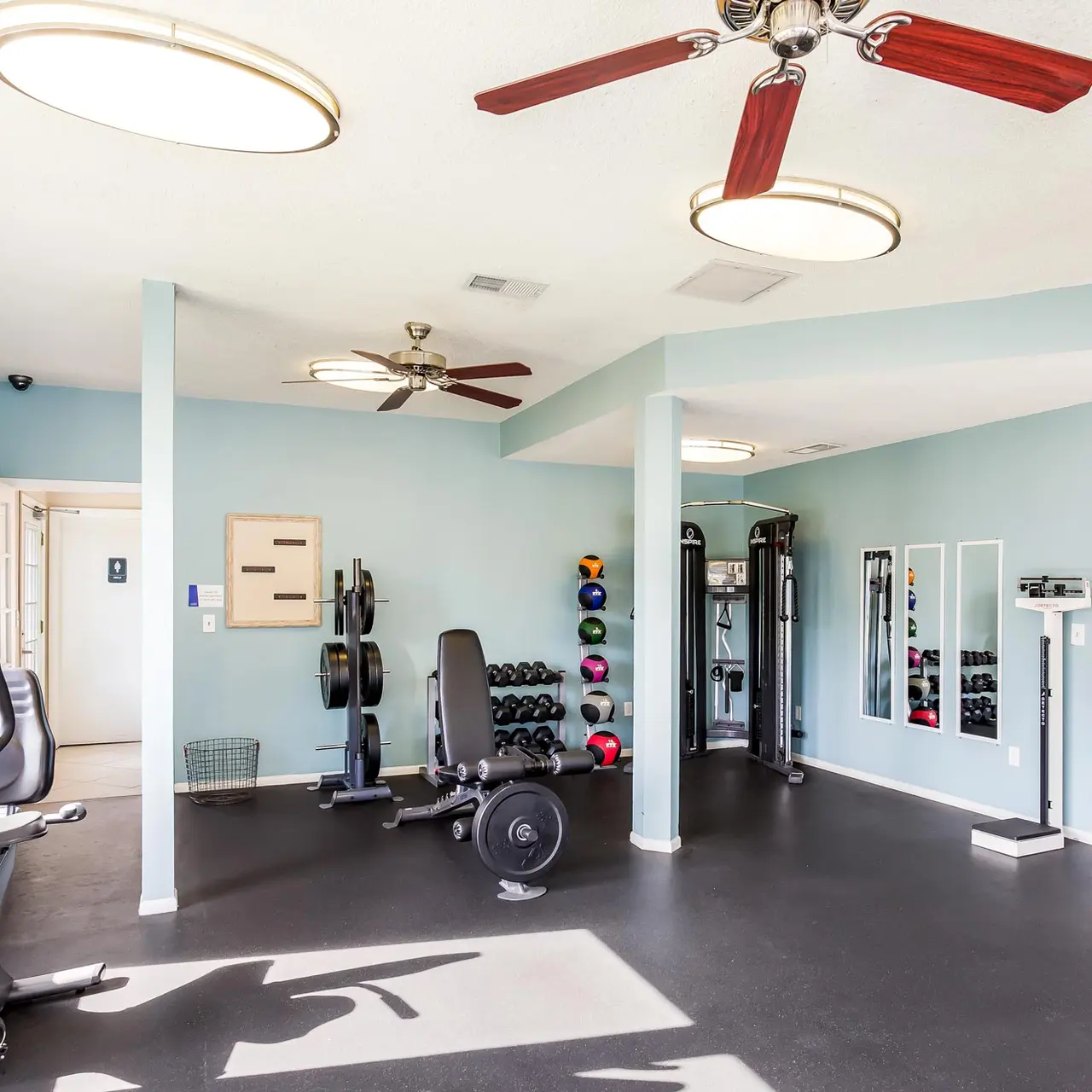 large fitness center