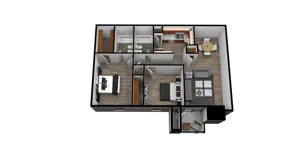 2 Bedroom 2 Bathroom - B1