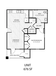 1 Bedroom 1 Bathroom