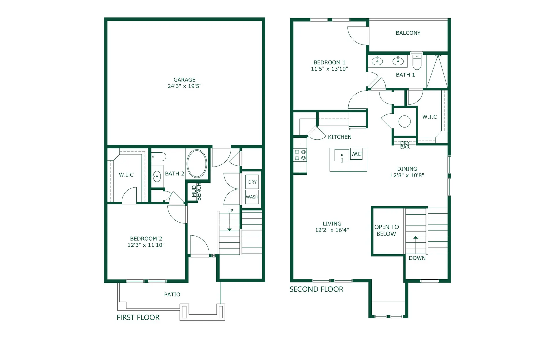 Burnett Lofts Burnett Lofts - Diagram, Floor Plan, Clapperboard
