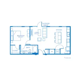 A3 | 1 Bed | 1 Bath