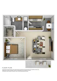 1x1 W/D Income Restricted