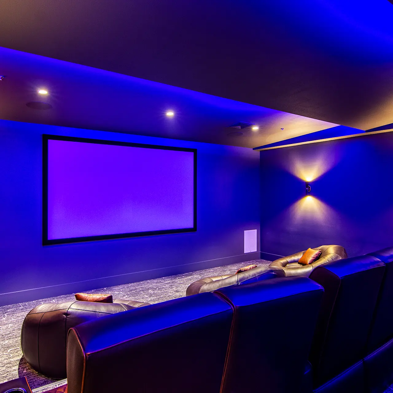 Movie Theater II - The Pointe North Hills Photo of Movie Theater II - one of the private movie theaters available at The Pointe North Hills.