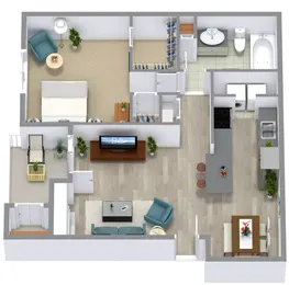 1 Bedroom 1 Bathroom - A3