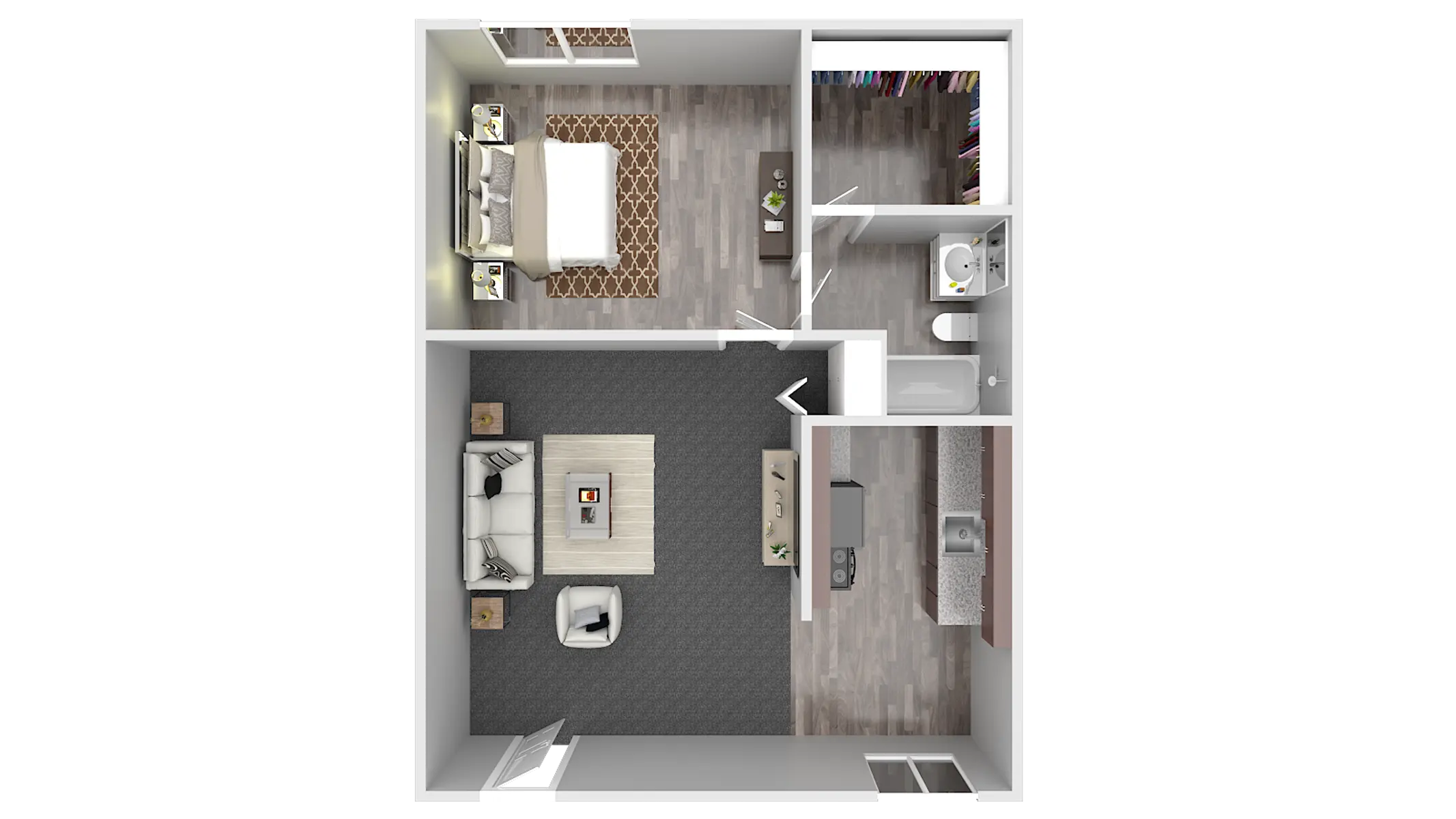 Robert Hock Apartments - Indoors, Interior Design, Bathroom