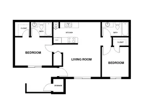 2 Bedroom 2 Bathroom 2 Bedroom 2 Bathroom