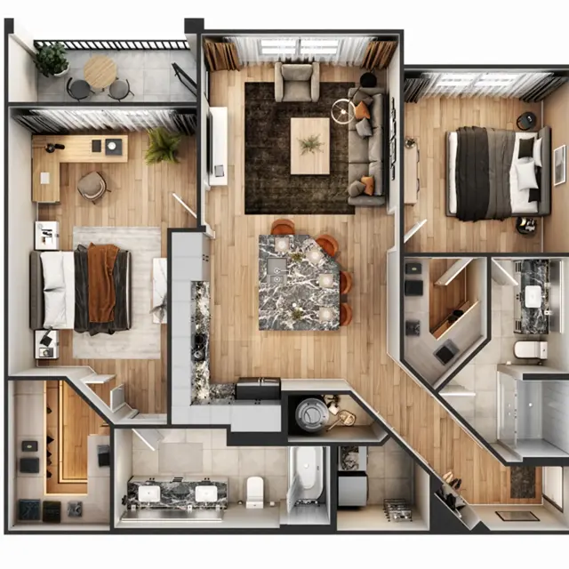 Asbury - Indoors, Interior Design, Diagram