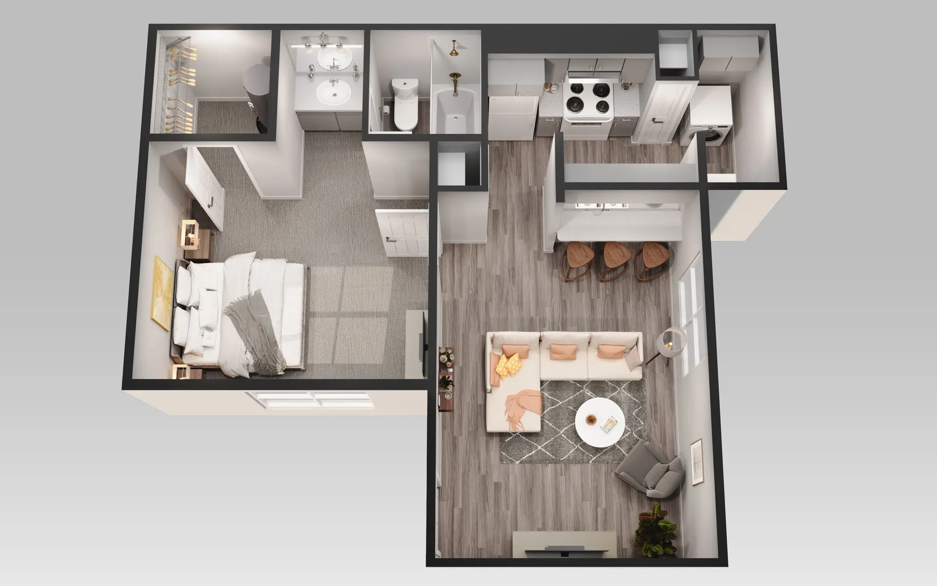 Tuscany Apartments - Indoors, Diagram, Floor Plan