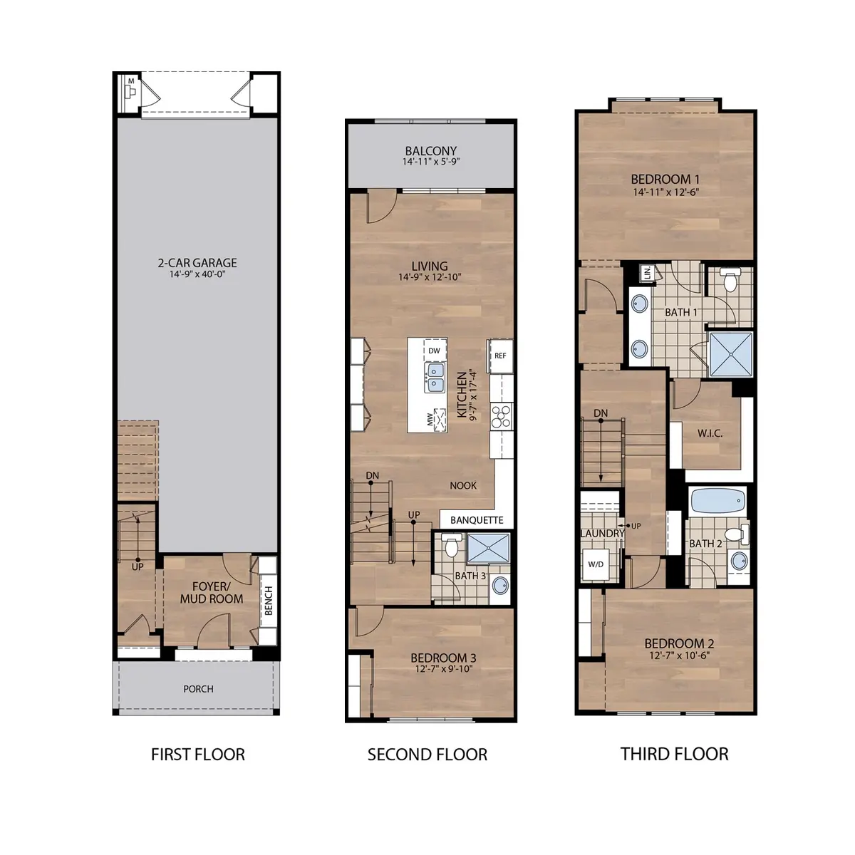 Madison Rental Townhomes - Diagram, Plot, Plan