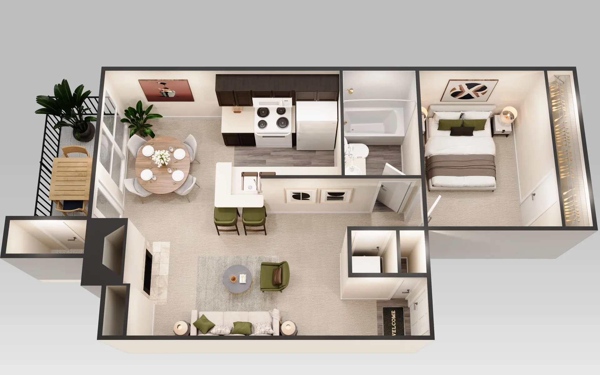 Bahama Glen Apartments - Indoors, Furniture, Living Room