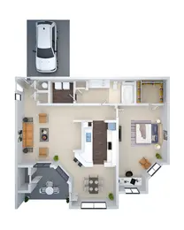 1 BED/GARAGE (cma3g)