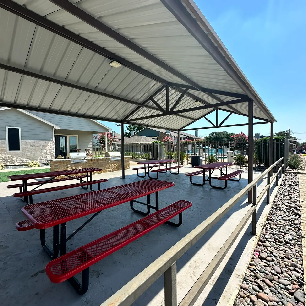 Autumn Breeze Apartments - Outdoors, Shelter, Desk