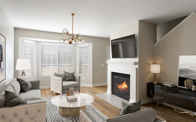 Living Room w/ Fireplace