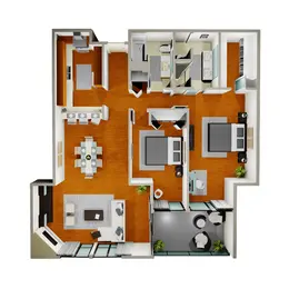 Standard Two Bedroom Unit