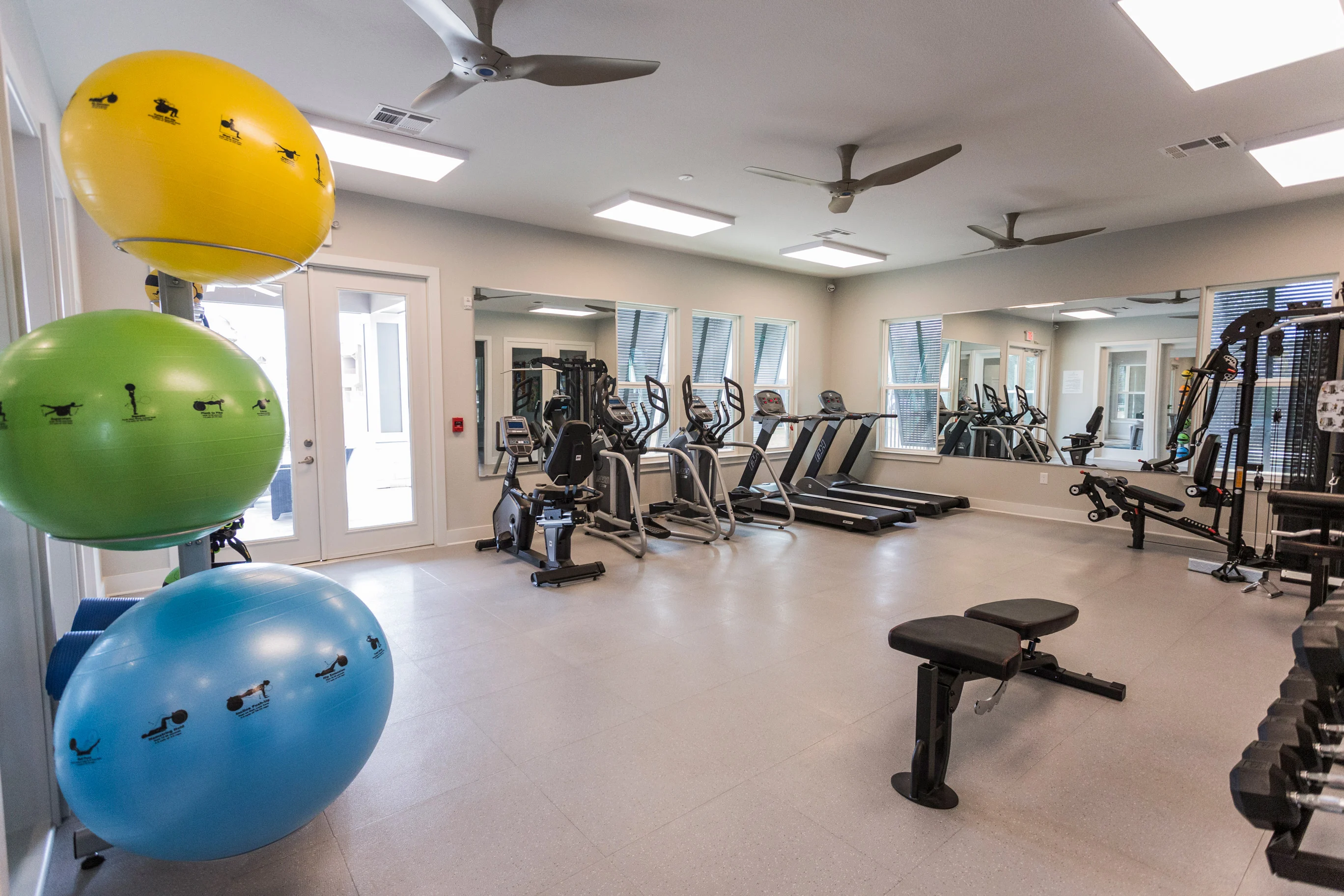 Belforest Apartments - Ceiling Fan, Working Out, Gym