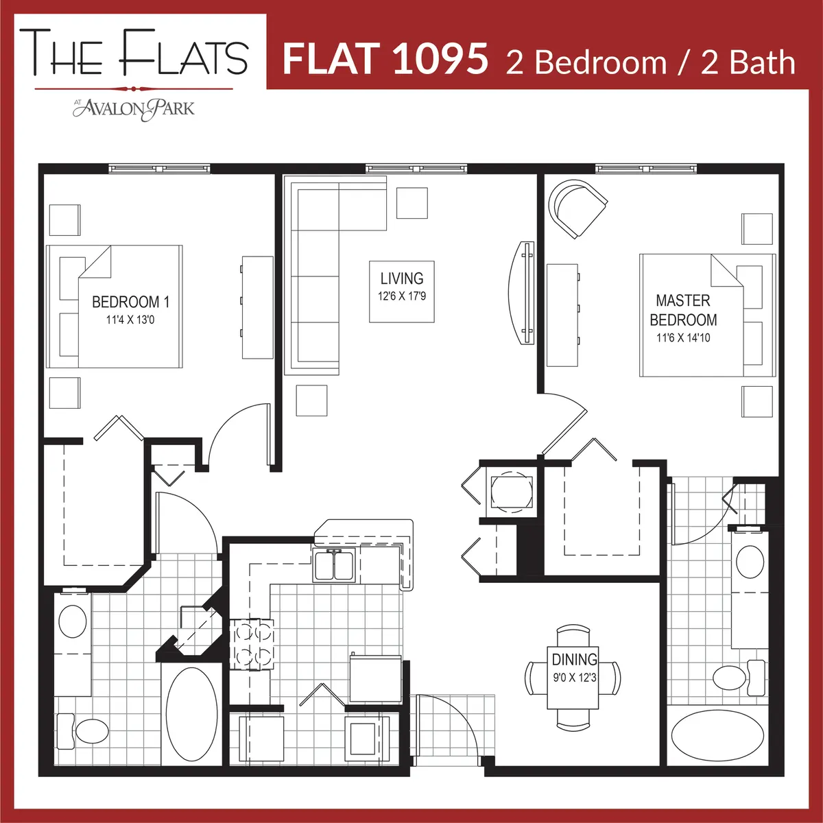 The Flats at Avalon Park The Flats at Avalon Park - Diagram