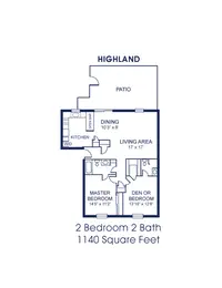 2Bed/2Ba-Up W/D (H)