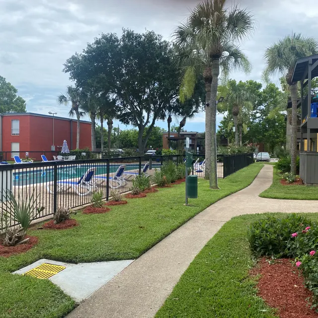 The Cambria Apartments - Railing, Path