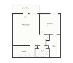 1A1 | 1 Bed | 1 Bath 1A1 | 1 Bed | 1 Bath