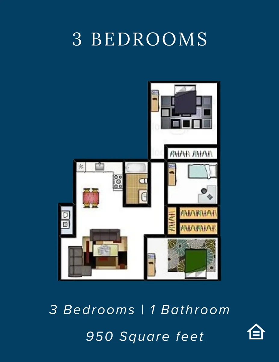 Towne Center Apartments - Diagram, Floor Plan