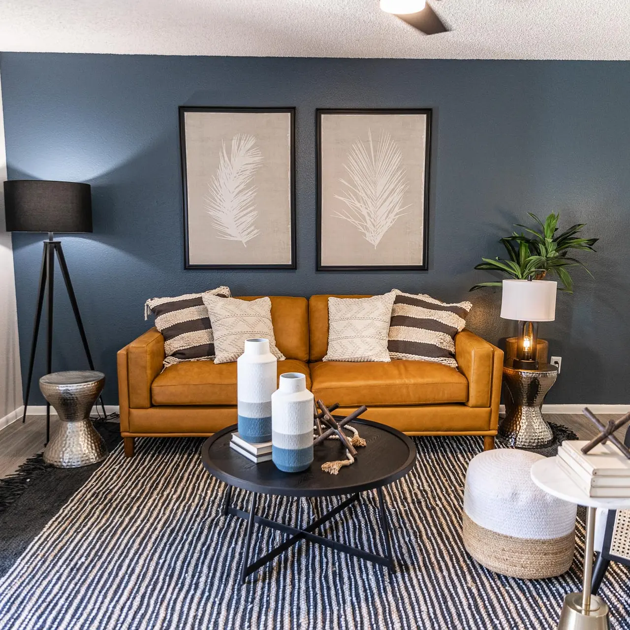 The Orion Living room in The Orion North Austin apartments