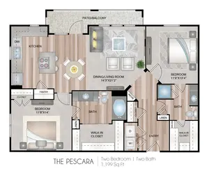 Pescara | 2 Bed | 2 Bath | 22C-Renovated