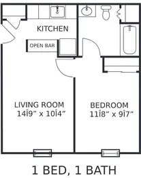 1Bed/1Ba-Dn (B)