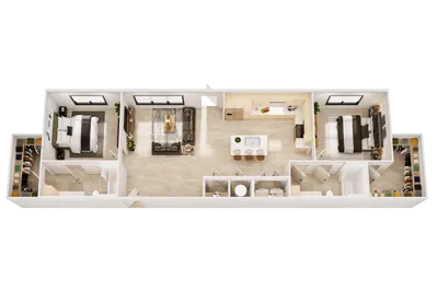 2BR-F + 1 Car Garage 2BR-F + 1 Car Garage