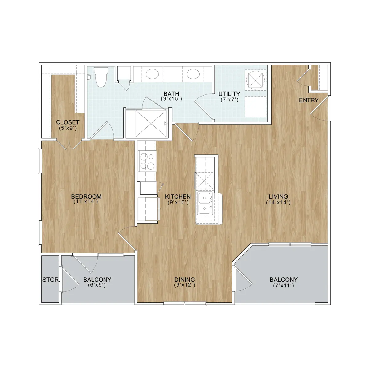 The Retreat at Riverstone The Retreat at Riverstone - Diagram, Floor Plan